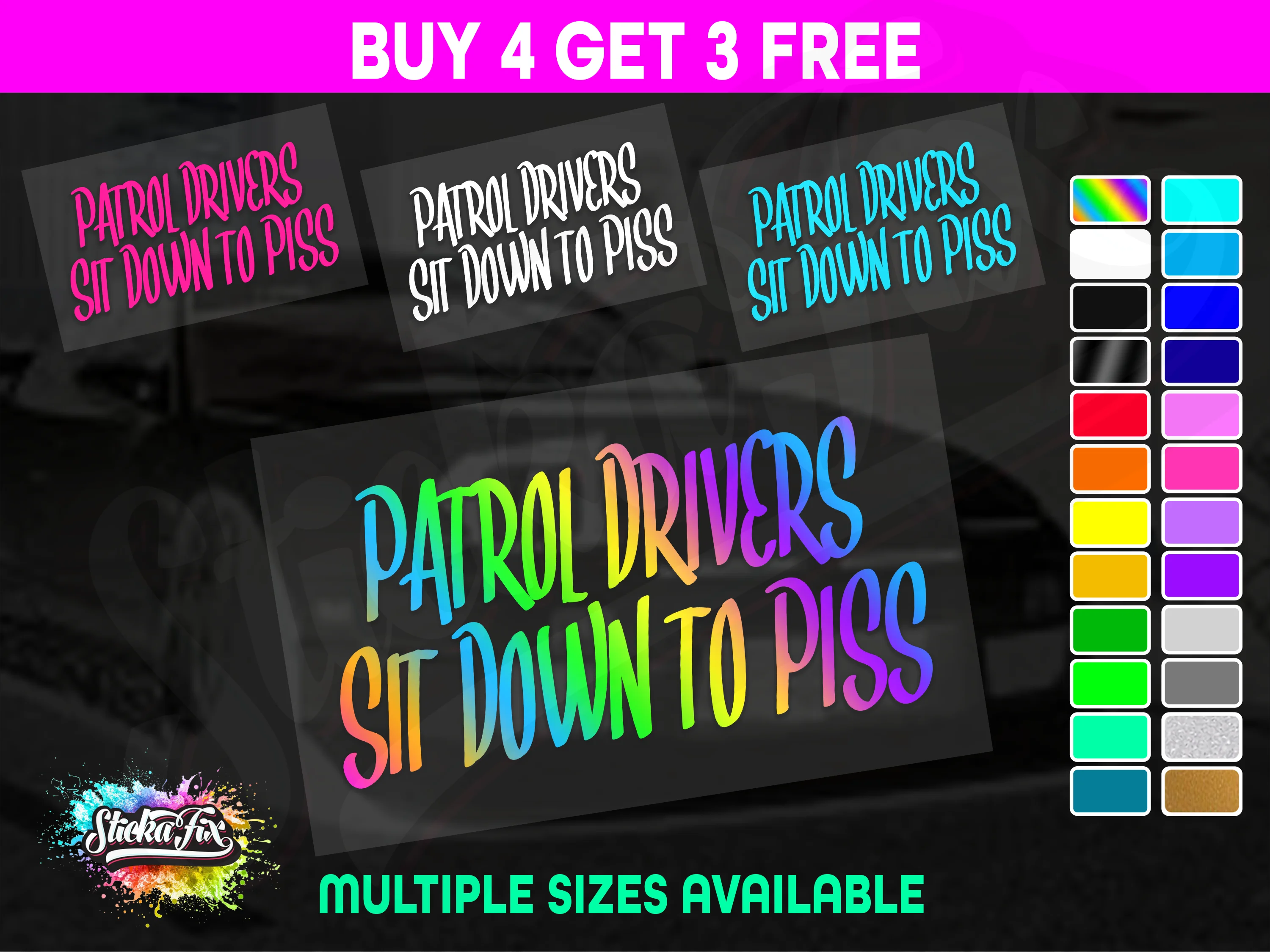 Patrol Drivers Sit Down To Piss