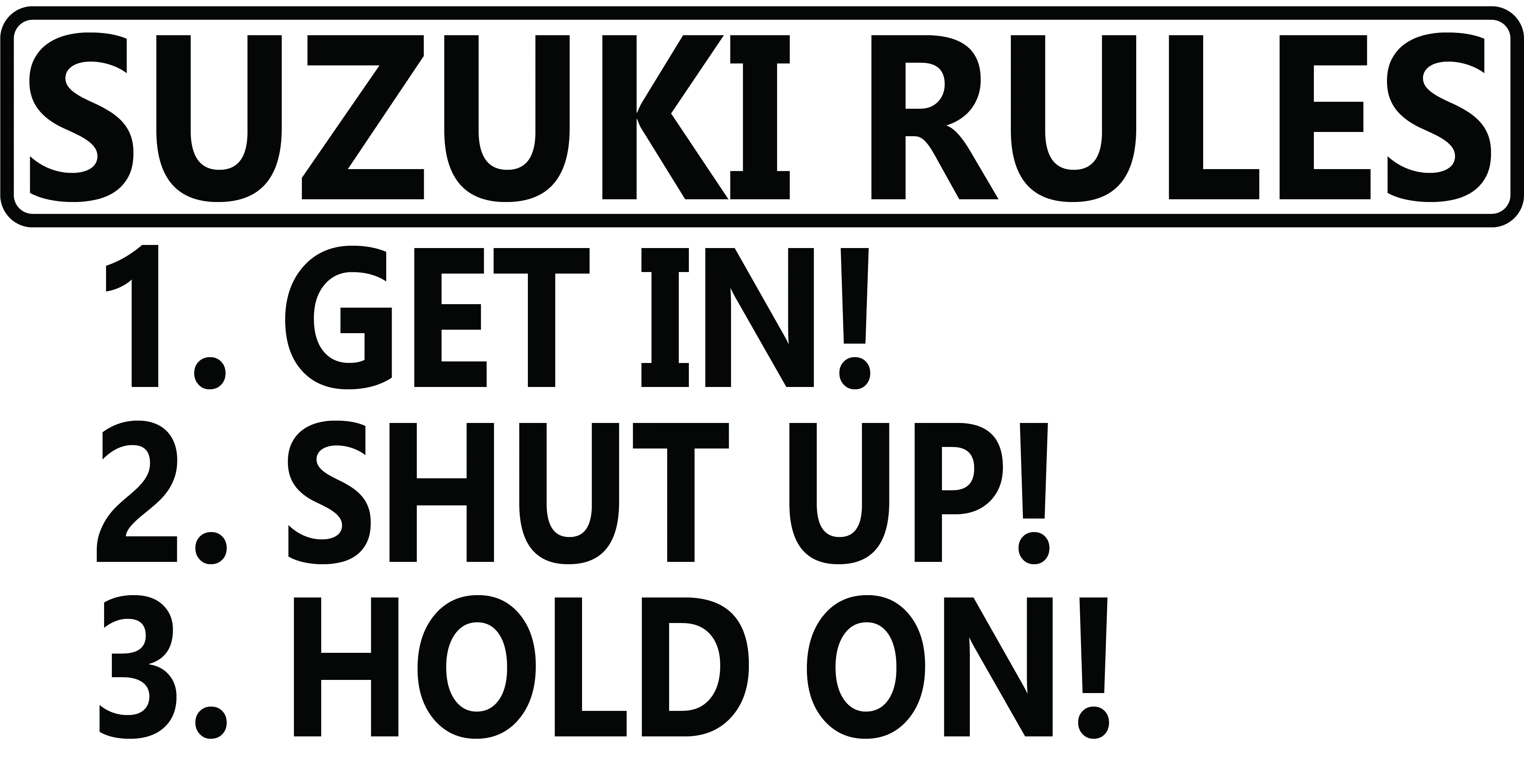 Suzuki Rules