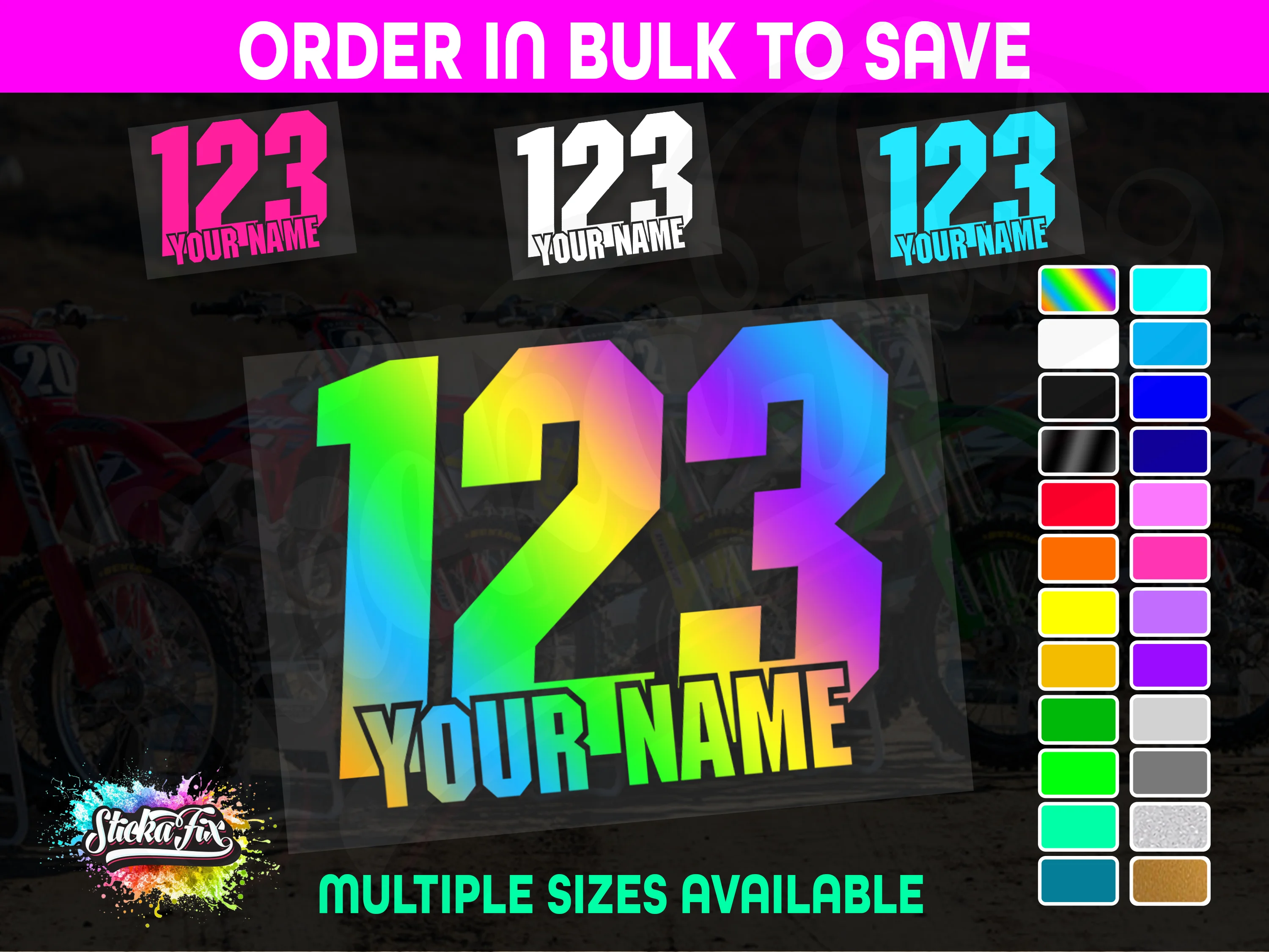 CUSTOM MX Race Number