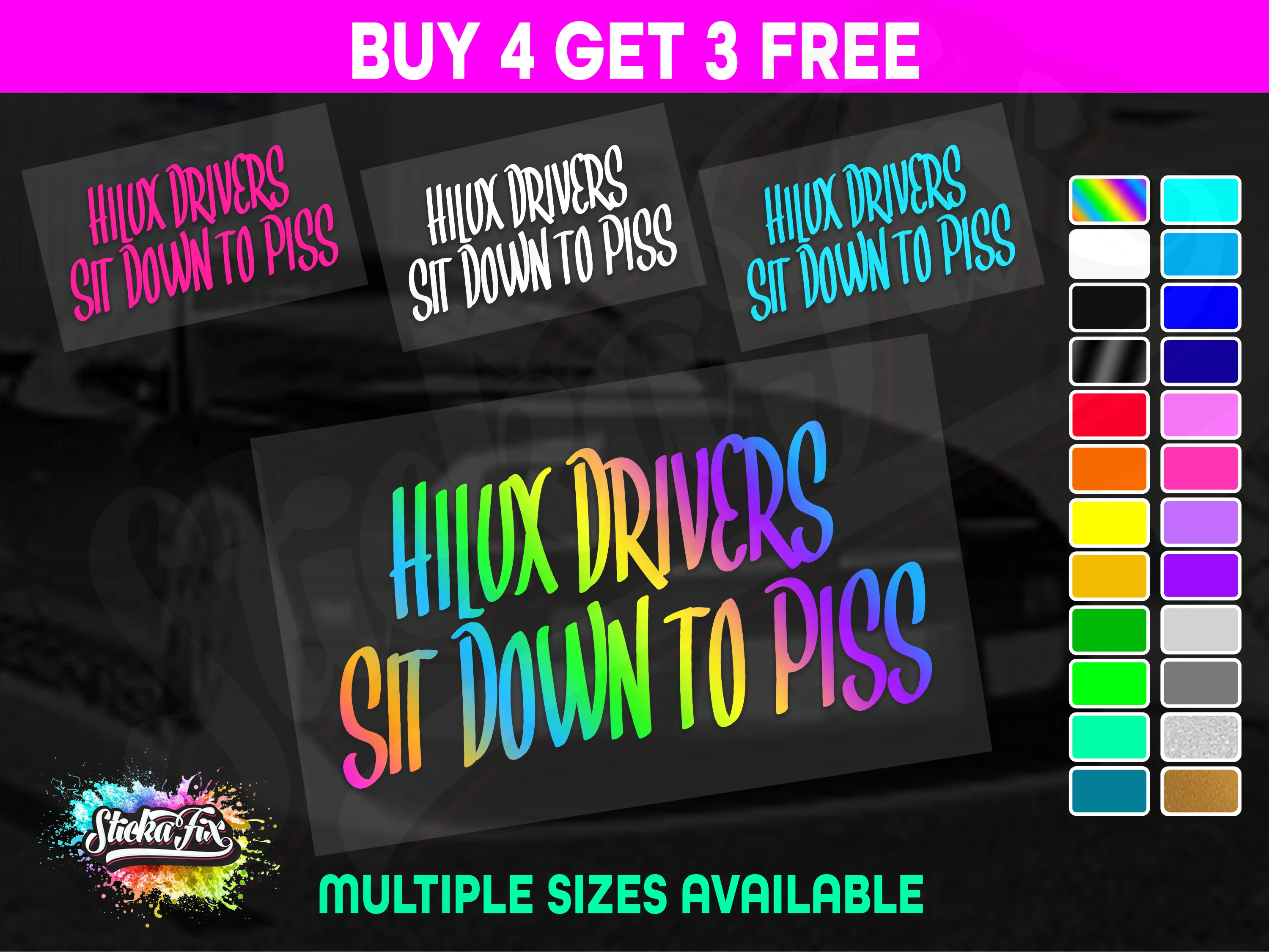 Hilux Drivers Sit Down to Piss