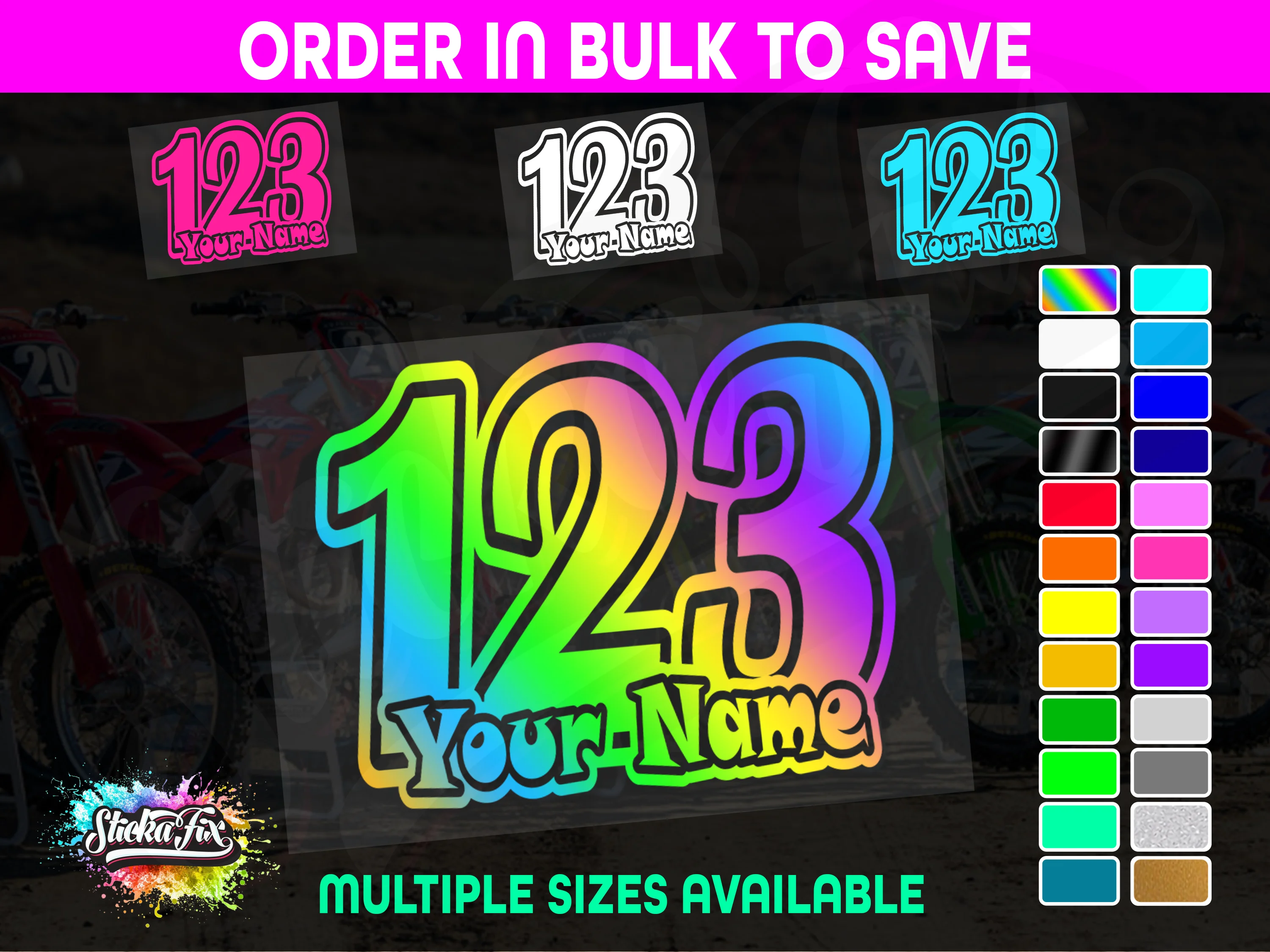 CUSTOM MX Race Number