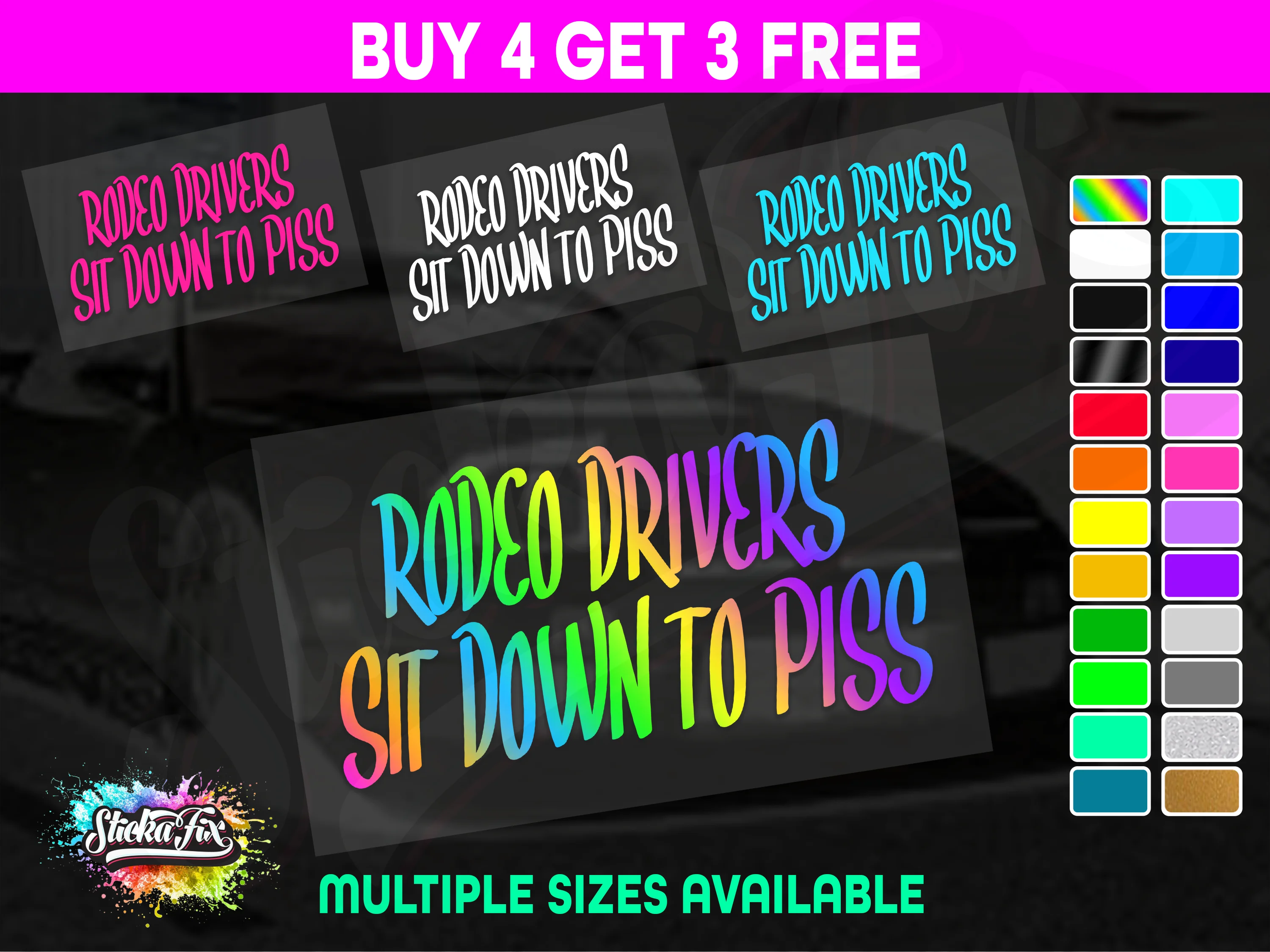 Rodeo Drivers Sit Down To Piss