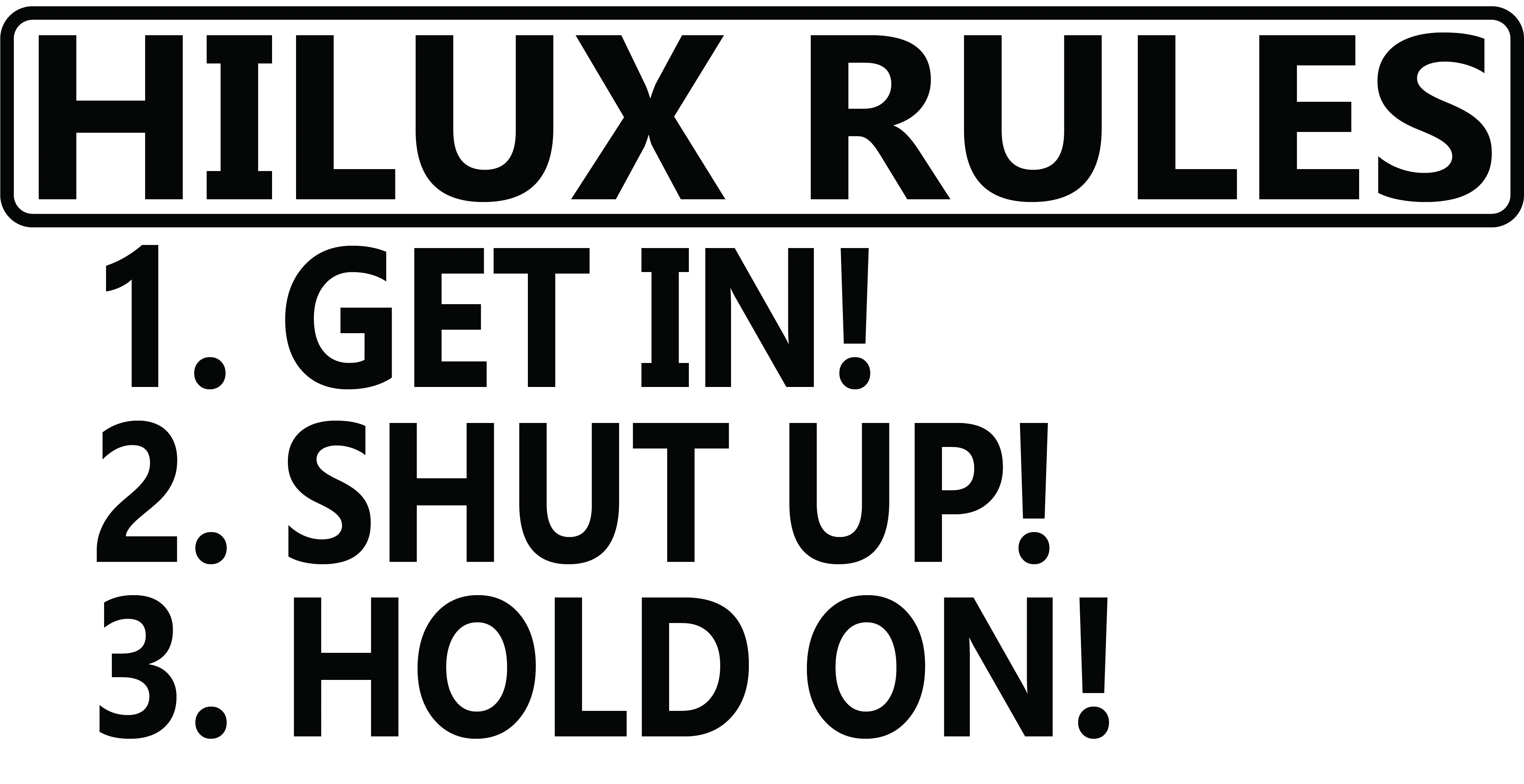 Hilux Rules