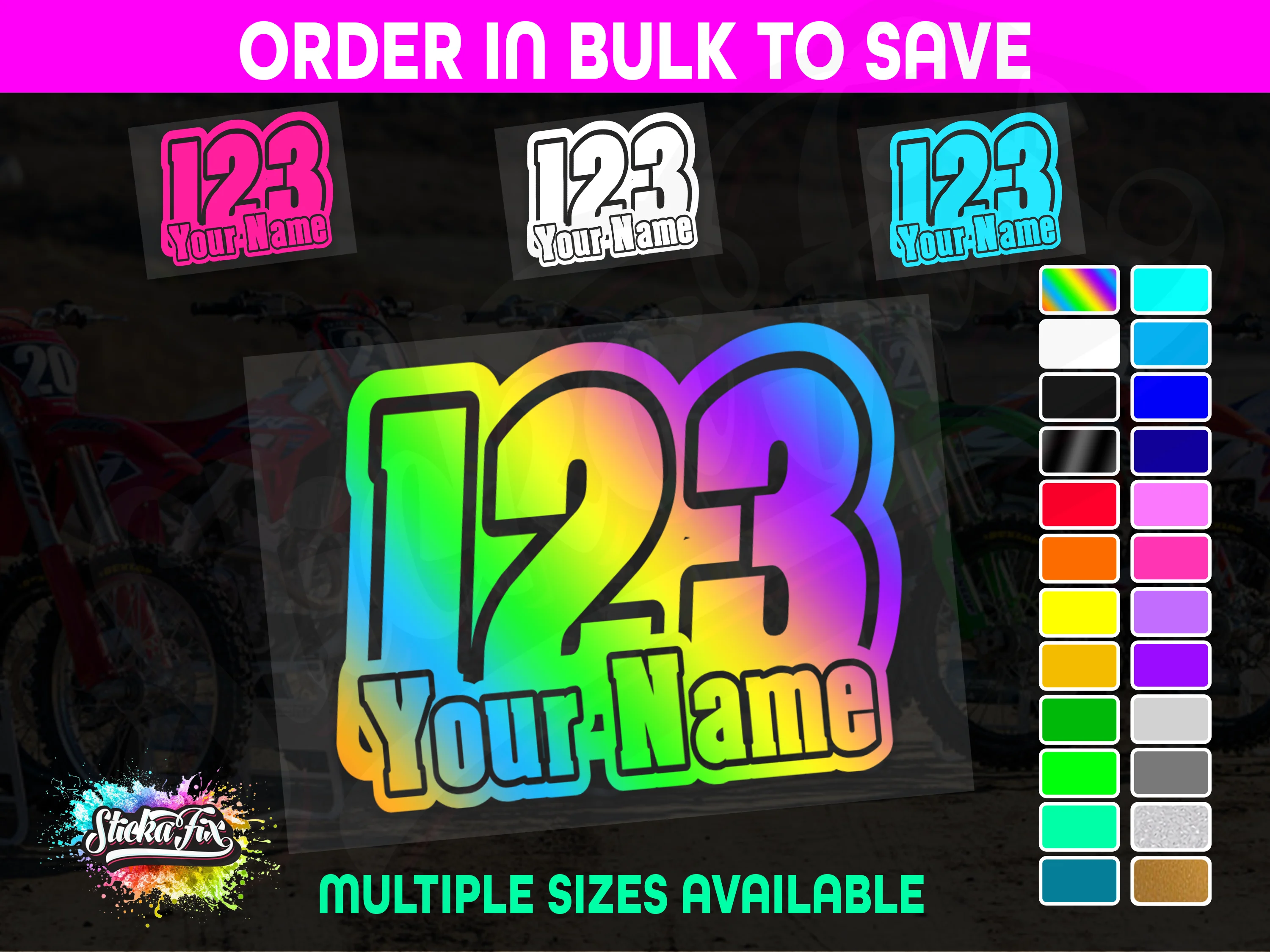 CUSTOM MX Race Number