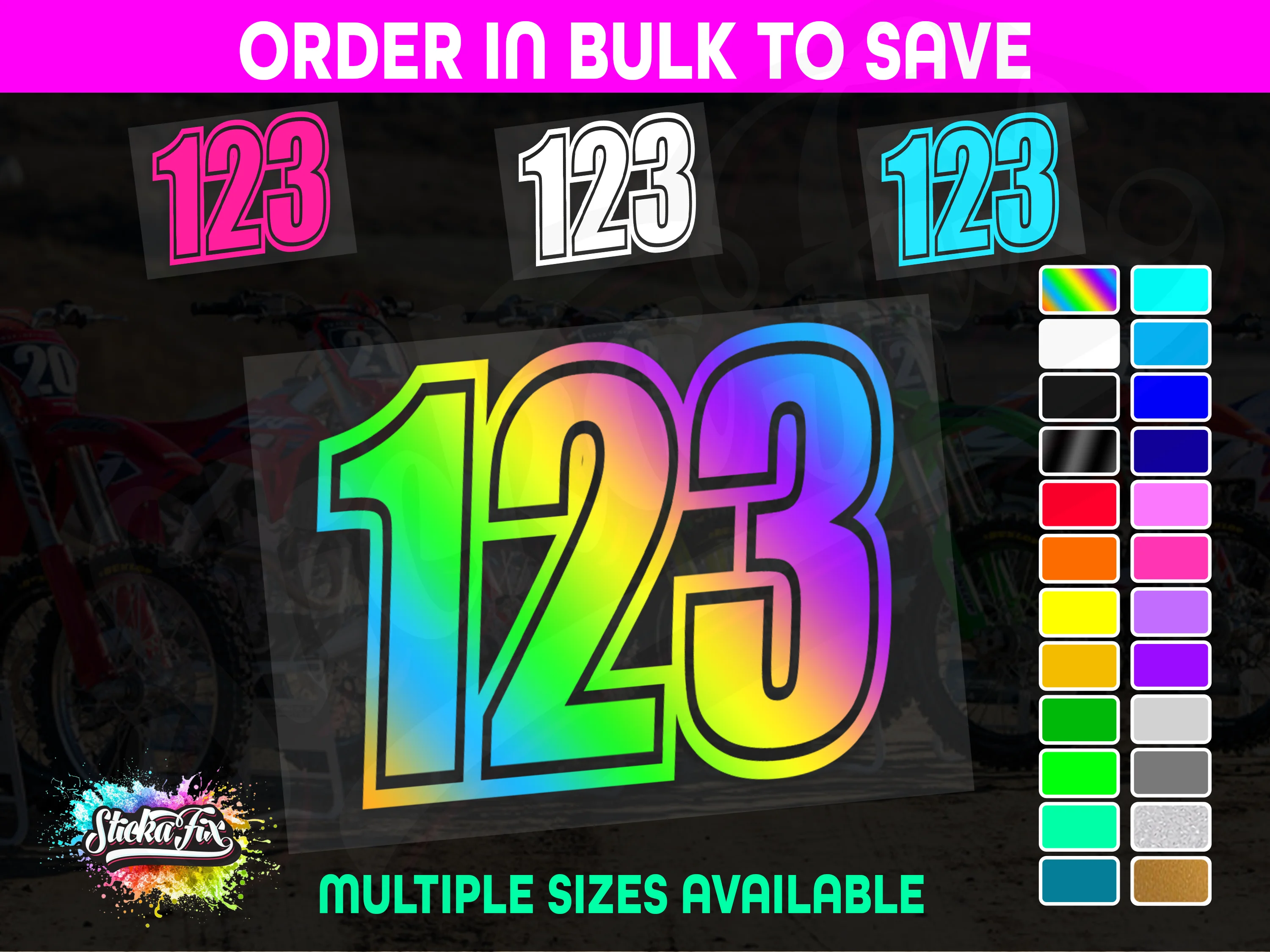 CUSTOM MX Race Number
