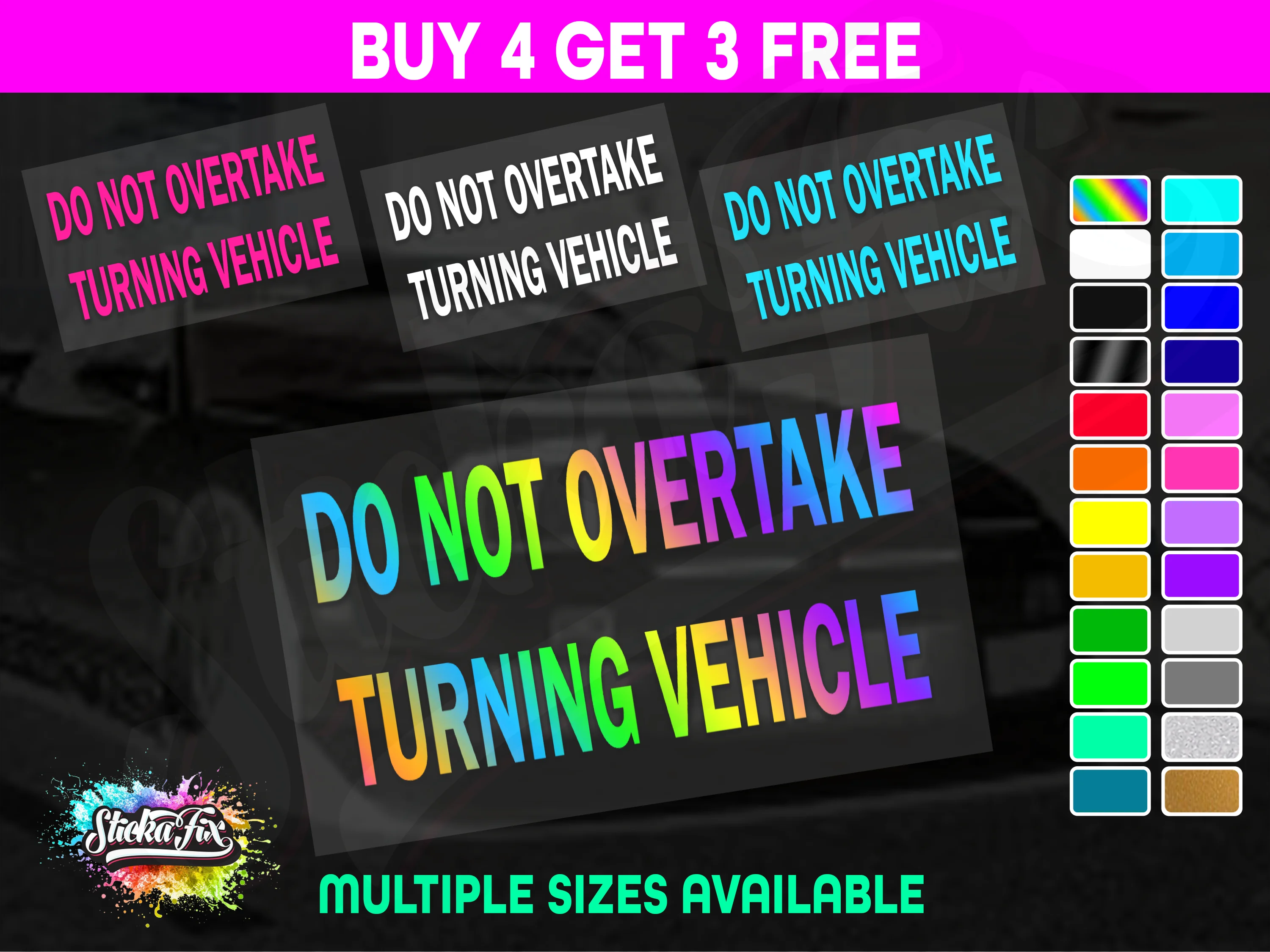 Do Not Overtake Turning Vehicle