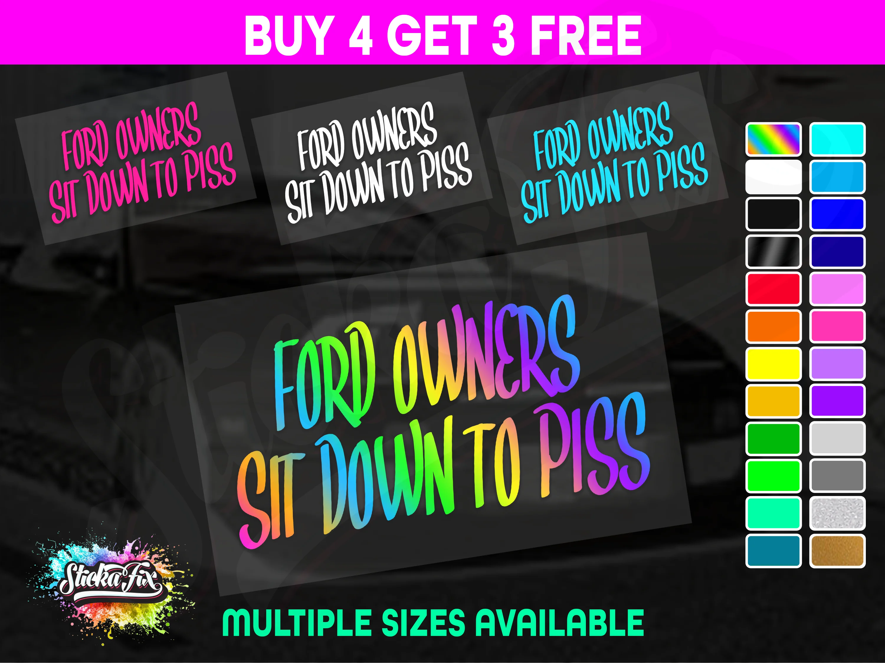 Ford Owners Sit Down to Piss
