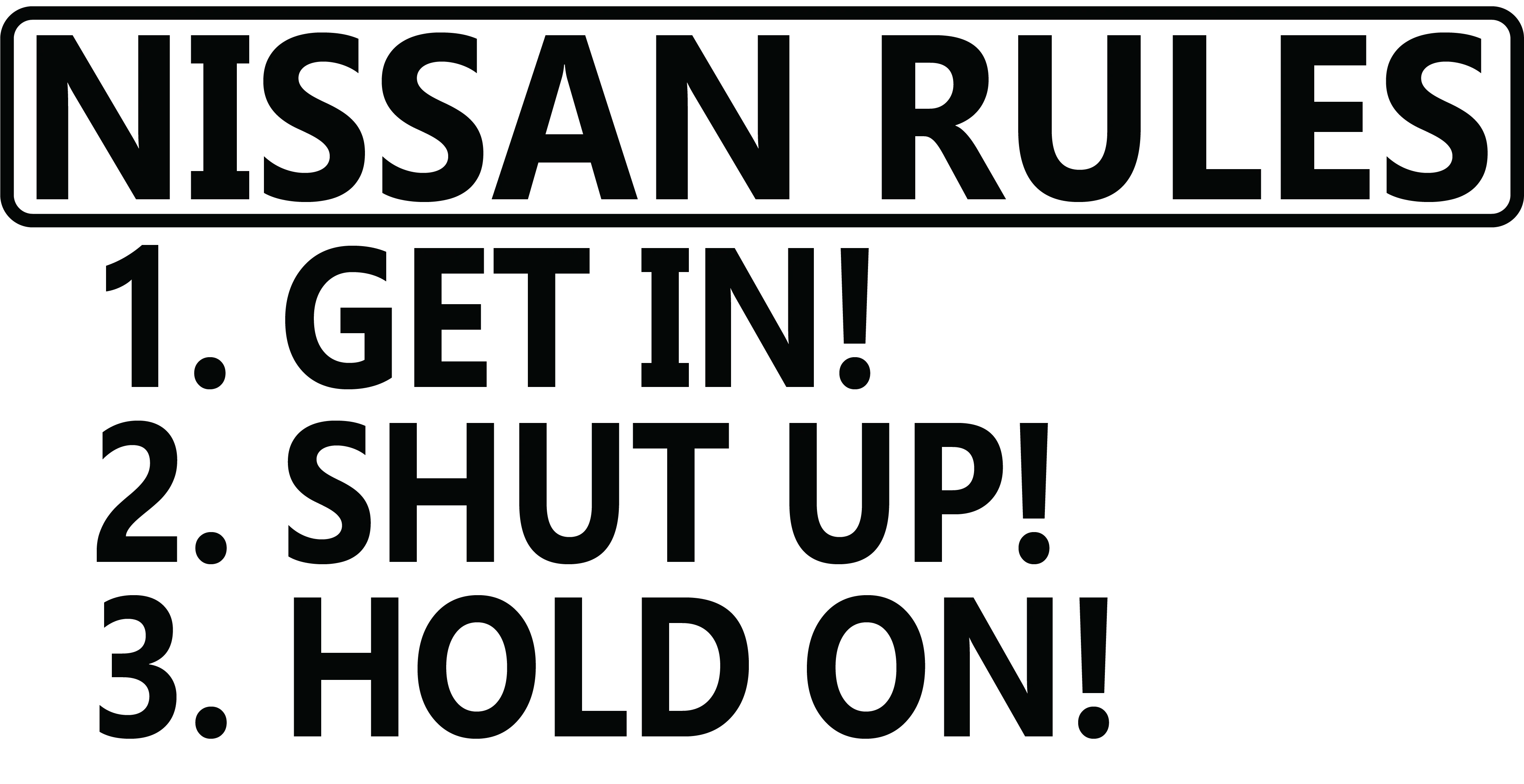 Nissan Rules