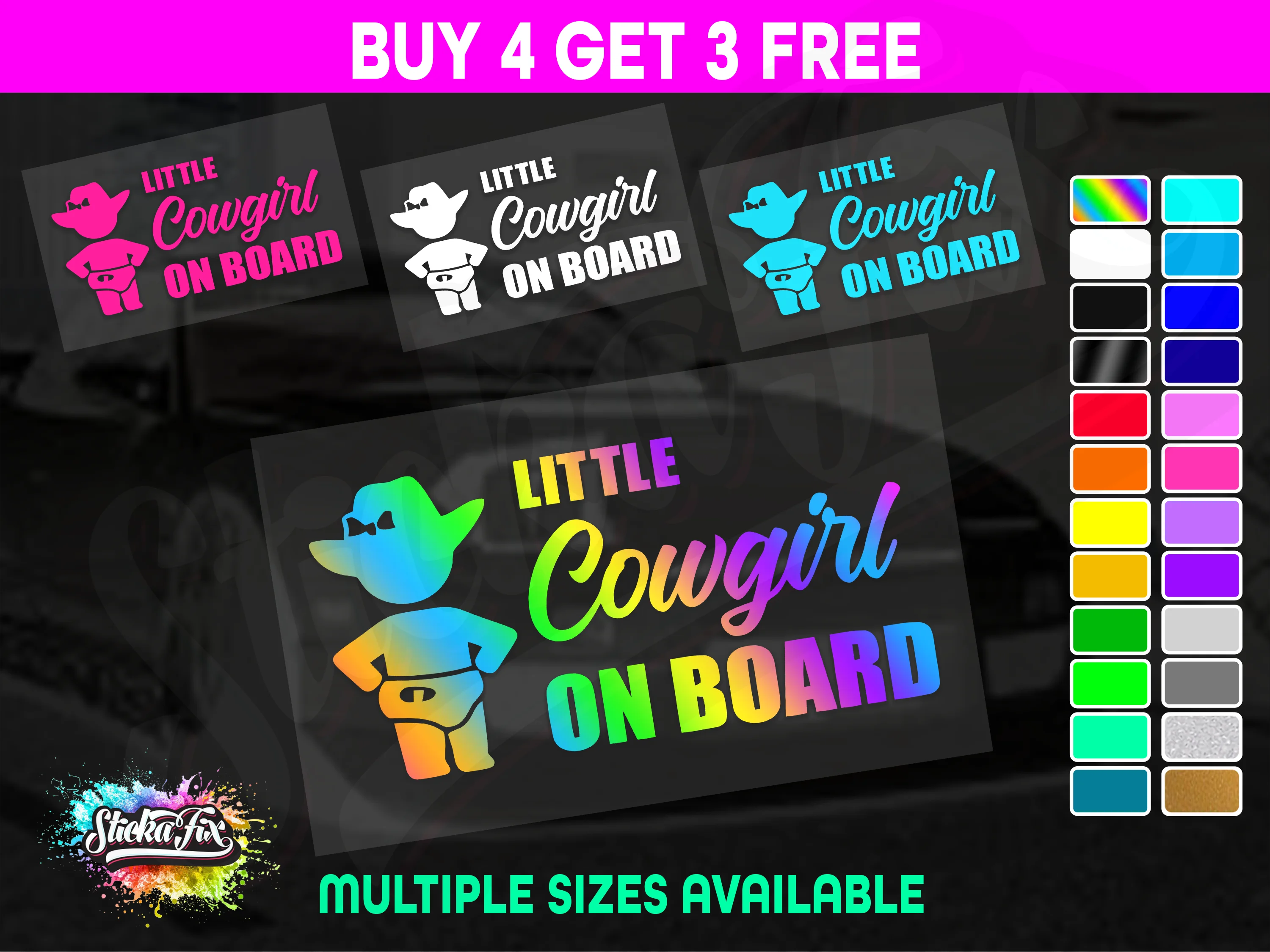 Little Cowgirl On Board